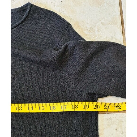 Susan Bristol Women Size L Black Vintage Button Front Embroidery Cardigan Boho - Picture 5 of 10